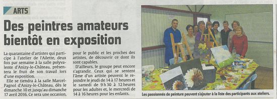 Article de presse du 17 Février 2016